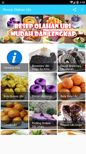 Resep Olahan Ubi Screenshot 1