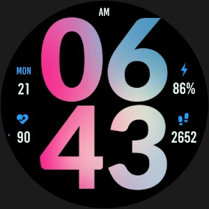 Beauty Big Watch Face Screenshot 3