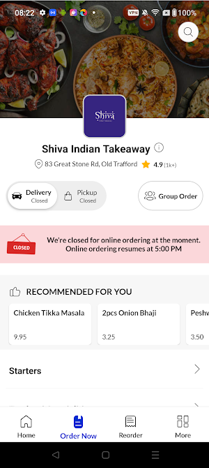 Shiva Indian Takeaway Screenshot 1