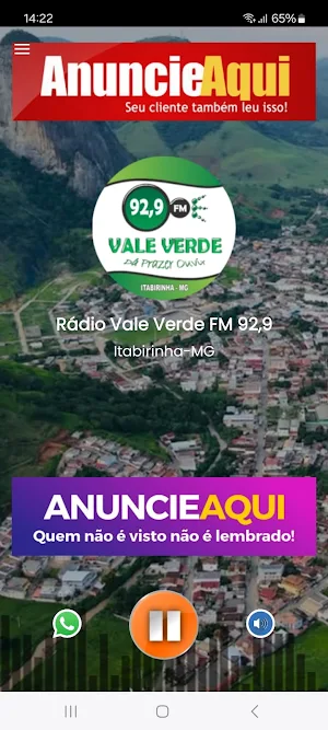Rádio Vale Verde FM 92,9 Screenshot 1