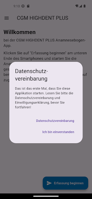 CGM HDP Anamnese App Screenshot 0