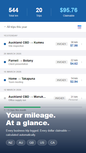 LogBook - Mileage Tracker Screenshot 0