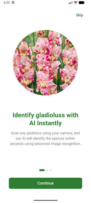 AI Gladiolus Scanner Screenshot 0