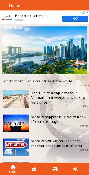 365 mini games and travel news Screenshot 1