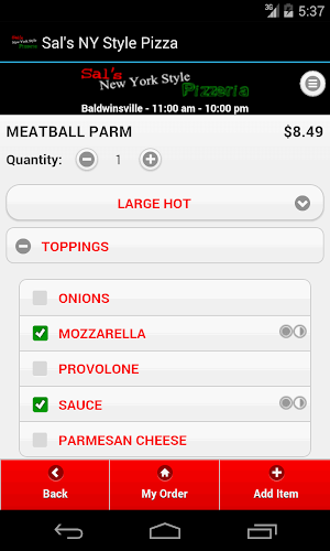 Sal's NY Style Pizza Screenshot 2