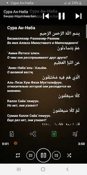 Сура Ан-Наба аудио Screenshot 0