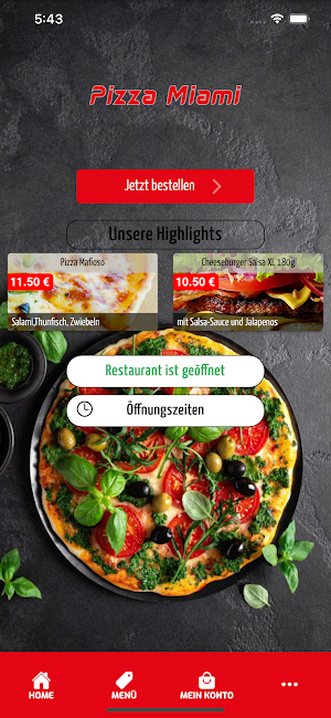 Pizzeria Miami Online Screenshot 0