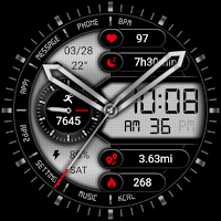 Half Screen Silver ZKin Watch