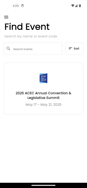 ACEC Events Screenshot 0