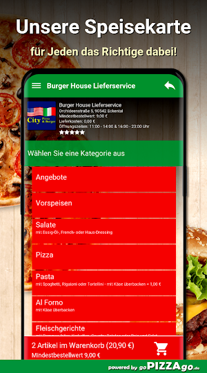 Burger House Lieferservice Eck Screenshot 3