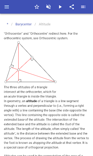The geometry of the triangle Screenshot 2