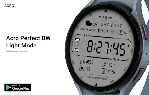 ACRO Perfect BW Watchface Screenshot 2