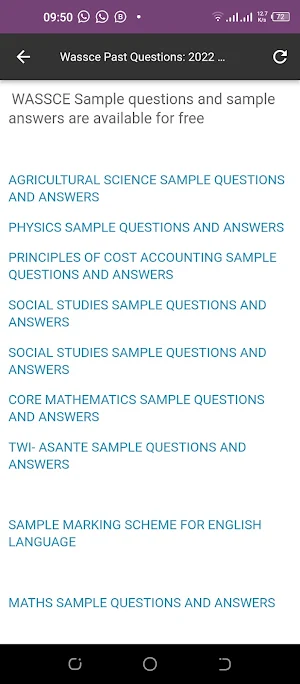 WASSCE QUESTIONS & ANSWERS Screenshot 1