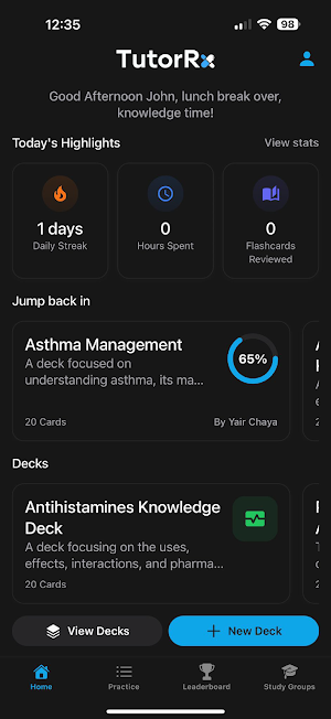 TutorRx Screenshot 0