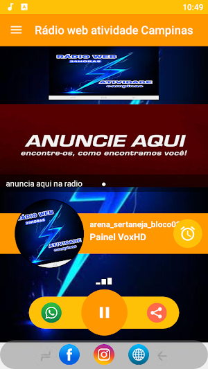Rádio Web Atividade Campinas Screenshot 2