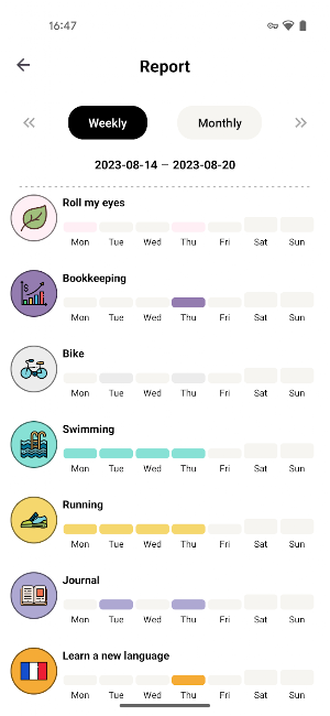 ShineDay - Habits Tracker Screenshot 2
