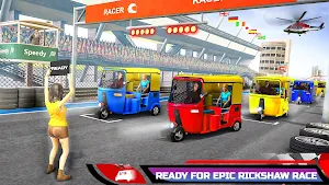 Modern Tuk Tuk Auto Rickshaw Racing Games Screenshot 0
