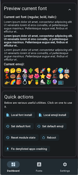 Font Manager Screenshot 1