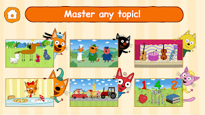 Kid-E-Cats: Kids Learning Apps with Three Kittens! Screenshot 1