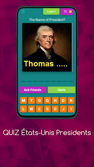 QUIZ ÉTATS-UNIS PRESIDENTS Screenshot 3