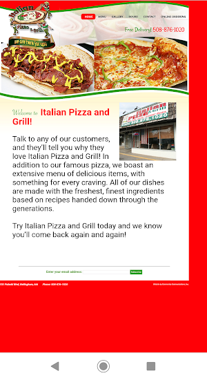 Italian Pizza and Grill Screenshot 2