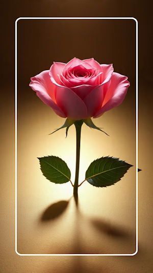 Pink Gold Rose Wallpaper Screenshot 3