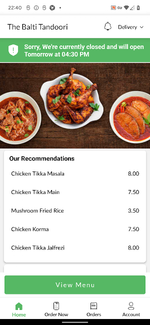 The Balti Tandoori Screenshot 1