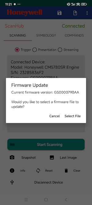 Honeywell ScanHub Screenshot 3