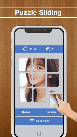 Slide Puzzle Kim So-hyun Game Screenshot 2
