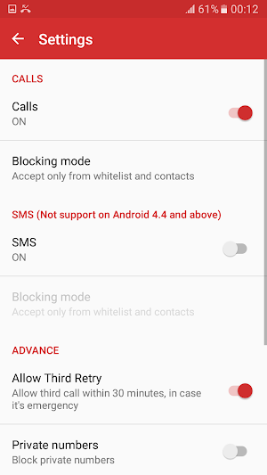 Call Blacklist Pro 2017 Screenshot 2