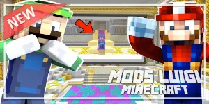 Luigi Mario Mod Minecraft MCPE Screenshot 1