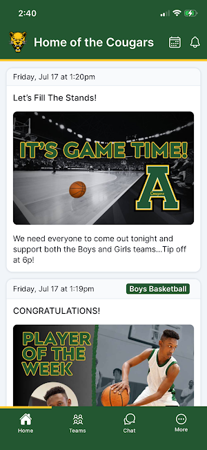Apex High School Athletics Screenshot 0