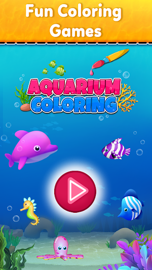 Fish Aquarium Coloring Games Screenshot 0