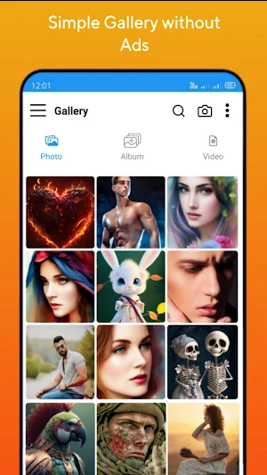 Gallery - photo album vault Screenshot 2