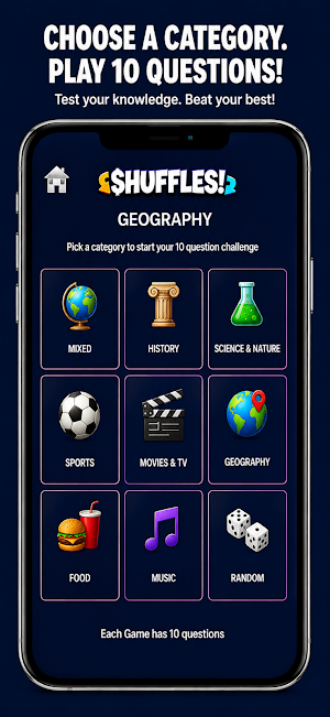 Shuffles - Trivia Game Screenshot 1