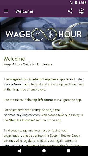Wage and Hour Guide Screenshot 1