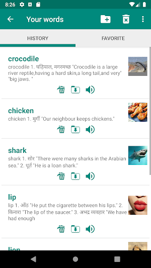 Hindi English Dictionary Screenshot 3