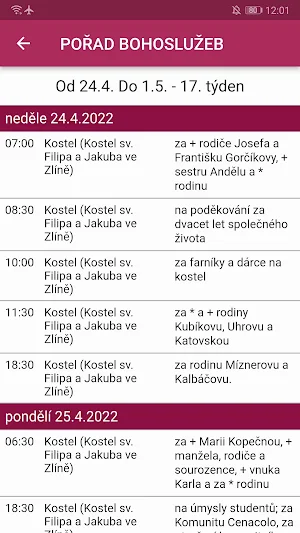 Farnost do kapsy Screenshot 1