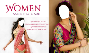 Hot Women Saree Photo Suit Screenshot 0