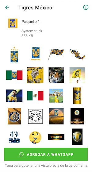 Stickers Tigres México Screenshot 0