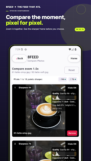 8FEED: AI Photo Curation Screenshot 3