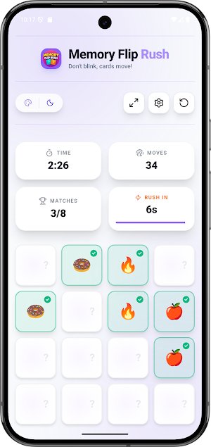 Memory Flip Rush Brain Trainer Screenshot 2