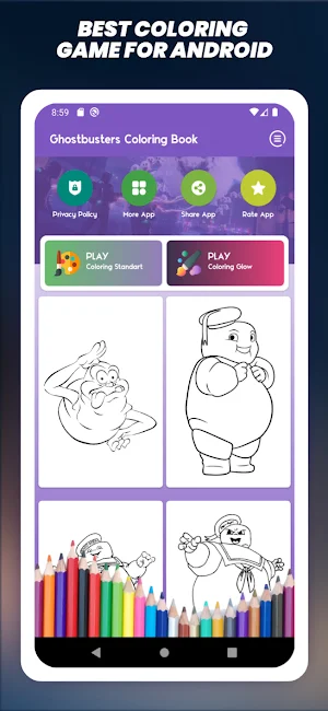 Ghostbusters Coloring Book Screenshot 0