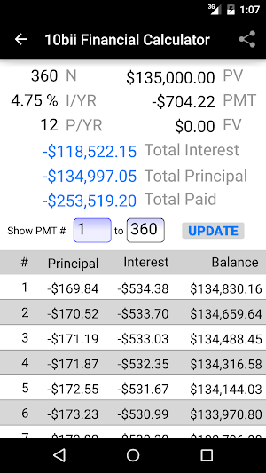 10bii Financial Calculator Screenshot 2