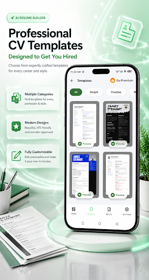 AI CV Maker & Cover Letter Screenshot 1