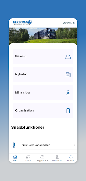 Boorken Transport AB Screenshot 0