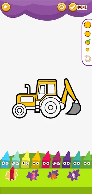 Excavator Coloring Pages Screenshot 2
