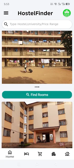 HostelFinder App Screenshot 0