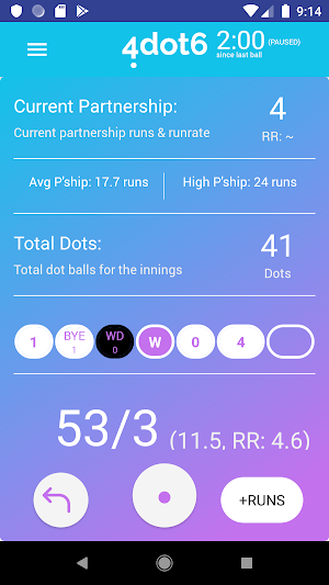 Cricket Umpire Over & Run Counter Screenshot 1