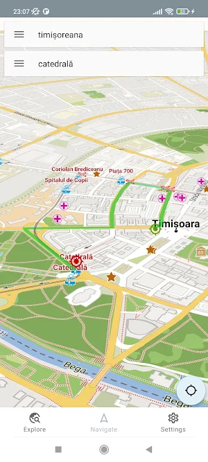 Timisoara Romania Offline Map Screenshot 1
